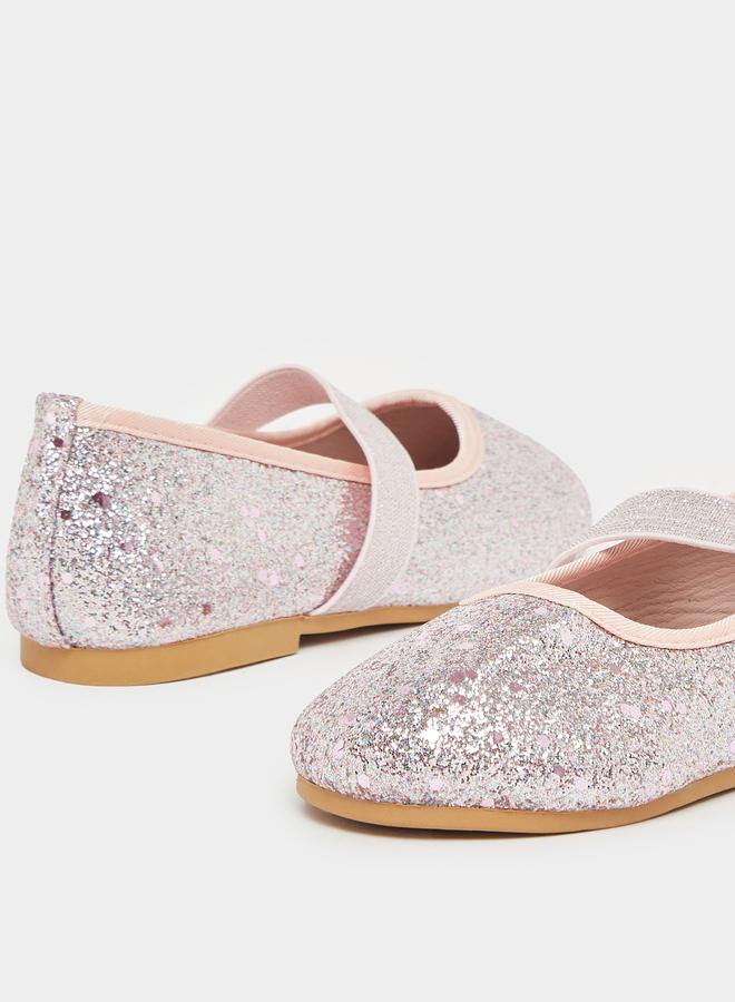 Styli Girls Pink Glitter Ballerinas - Image 3